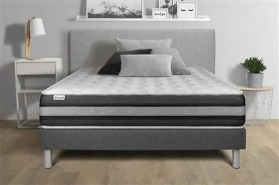 Ensemble Sommier Matelas 140x200 VITALSPRING ZEN - 26cm - Ferme