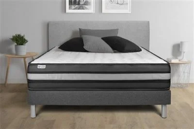 Ensemble Sommier Matelas 180x200 VITALPOWER ZEN - 23cm - Ferme