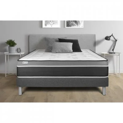 Ensemble Sommier Matelas 90x200 VITAL CARE - 26cm - Equilibré
