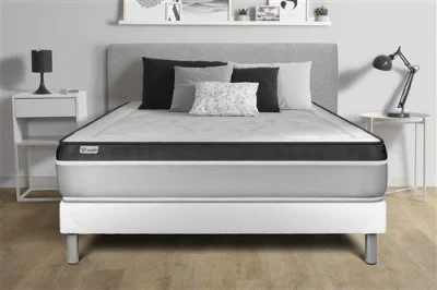 Ensemble VITAL ERGO 140 x 190 cm sommier Kit blanc