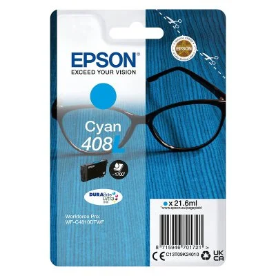 Epson 408L Cartouche d'encre Cyan Original C13T09K24010