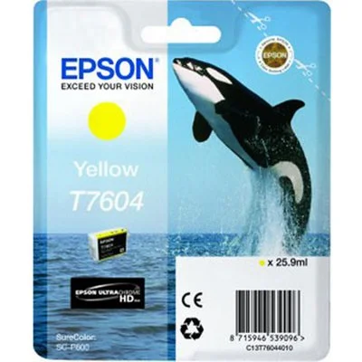Epson Cartouche Orque T7604 Jaune