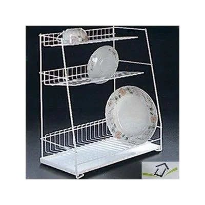 Escurreplatos 3 Niveaux avec Plateau atoll de Metaltex 43x23x51 cm