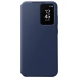 SAMSUNG Etui Folio Clear View Cover avec porte-carte pour Galaxy S24 FE Bleu