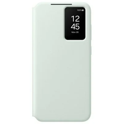 Etui Folio Clear View Cover avec porte-carte pour Samsung Galaxy S24 FE Vert d''eau