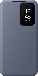 SAMSUNG Etui Folio Clear View Cover Violet pour G S24 - Neuf