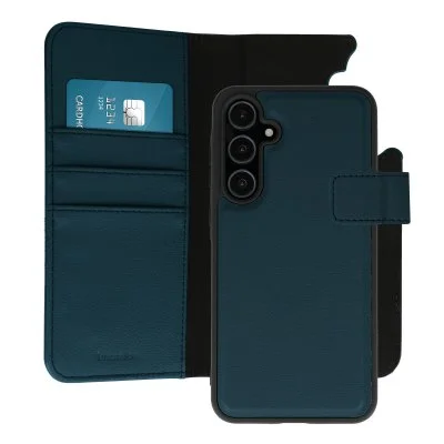 Etui portefeuille Luxe 2-en-1 amovible Samsung Galaxy A55 Bleu