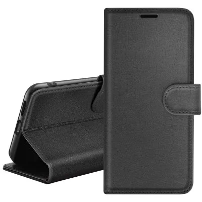 Etui Portefeuille pour Samsung A55 Support et Languette Magnétique Zanaé Noir