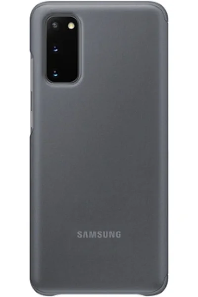 Etui Samsung S20 Clear View cover gris