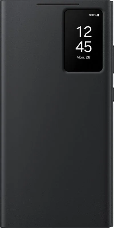 Etui Smart View avec porte-carte pour Samsung Galaxy S24 Ultra Noir