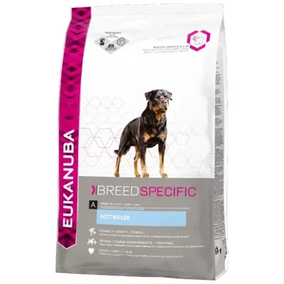 Eukanuba Breed Specific Rottweiler Adult Chicken 12kg Dog Food Doré