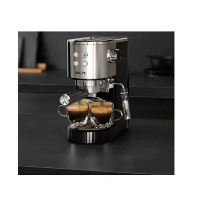 Expresso Krups XP444C10 Cafetière expresso a pompe VIRTUOSO+ inox