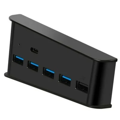 Extend USB Hub 5 Ports Pour Sony PS5 PS4 Pro Noir