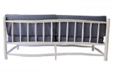 CONCEPT USINE Fauteuil 3 personnes en teck naturel avec coussin tika - Naturel