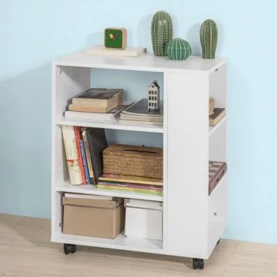 FBT68-W Desserte Mobile Multifonction Support Imprimante avec roulettes avec Etagères