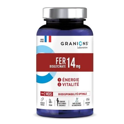 Fer 60 gélules Energie et vitalité Granions