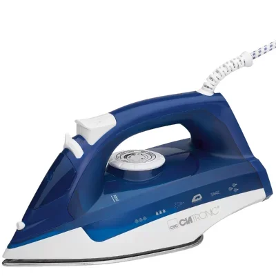 Fer à repasser à vapeur Clatronic DB 3704 blanc, bleu 2200 W