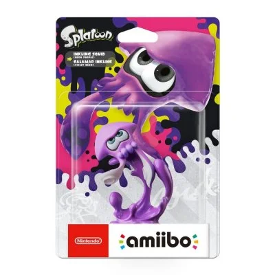 Figurine Amiibo Splatoon Calamar Inkling (violet Néon)