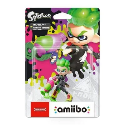 Figurine Amiibo Splatoon Garçon Inkling (vert Néon)