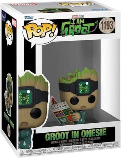 Figurine Funko Groot POP! Vinyl Groot PJs w/book 9 cm- - Figurine