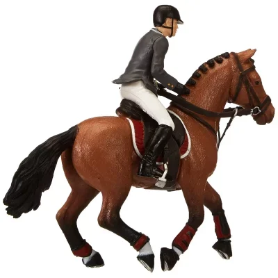 Figurine Papo Cheval de concours et son cavalier