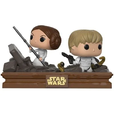 Figurine star wars - bi-pack movie moments trash compactor escape luke & leia exclusive pop FK23201