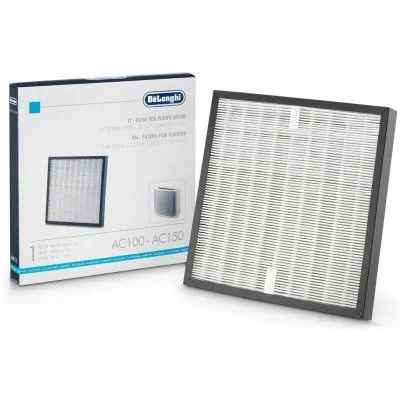 Filtre 2 en 1 pour purificateurs d'air Delonghi AC100 et AC150 Blanc