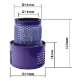 PRUMYA Filtre Allotech compatible pour aspirateur DYSON V10