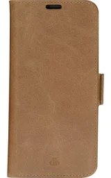 DBRAMANTE1928 Folio iPhone 14 Pro Max en Cuir Copenhagen Slim Tan - Neuf