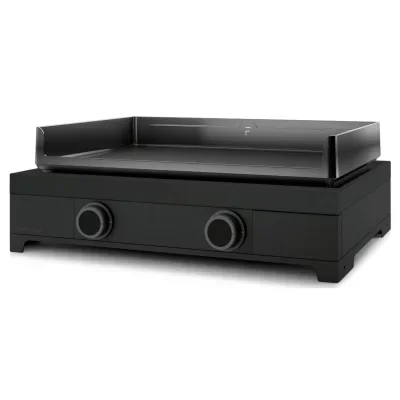 FORGE ADOUR Plancha gaz 2 feux Modern Acier Noir 60 - MODERNG60AN