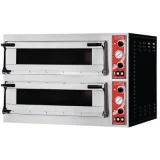 GASTRO M Four à Pizza Double Electrique 400 V 12 kW Rome 2 - - - Acier inoxydable 1000x955x745mm
