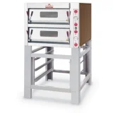 ITALFORNI Four à Pizza Double Electrique Professionnel Commandes Mécaniques 8 Pizzas