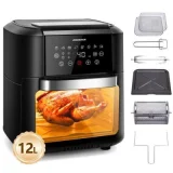 AIGOSTAR Four friteuse à air 8 en 1 Owen 12L 1500W 6 accessoires