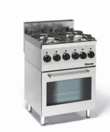 BARTSCHER Fourneau gaz 600, L600, 4 feux, four multifonction