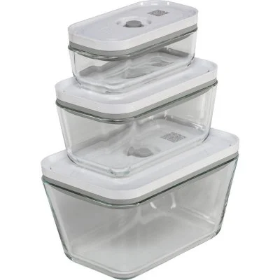 Fresh & Save - Vacuum food storage container set - refermable - gris