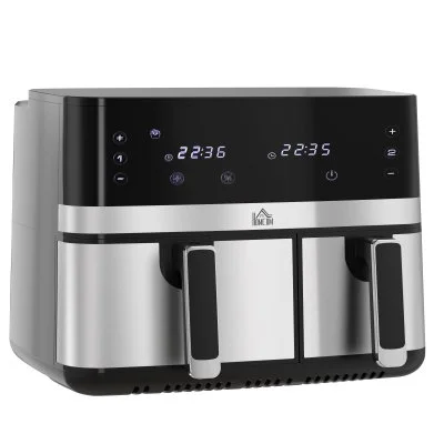 Friteuse À Air Air Fryer 2700w - Double Compartiment 8,5l - Noir