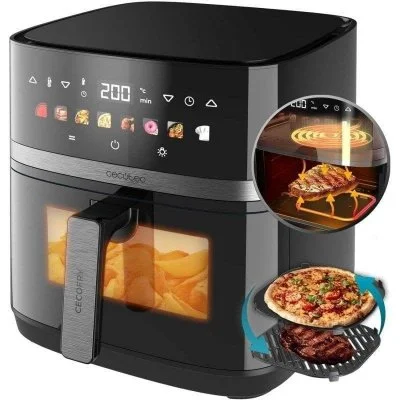Friteuse à air Cecotec Cecofry&Grill Duoheat 8000 double résistance 8 litres et 2200W noir