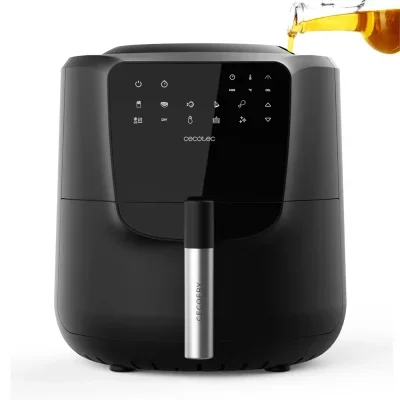 Friteuse à air Cecotec Cecofry Rain M avec pulvérisateur d'huile intégré 5,5 L 1550 W Noir