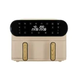 MENASTYL Friteuse a air chaud 11l colorama creme double cuve