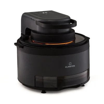 Friteuse à air chaud - vendure - avec fonction vapeur - 1250 w - 5 l - 6 programmes - noir