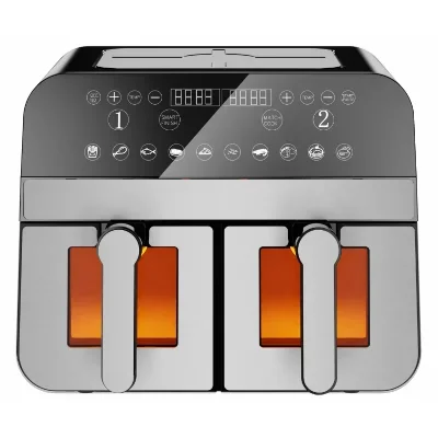 Friteuse à air Comfy Nest CNAFD45WS 9 L 2400W double panier inox numérique avec fenêtre
