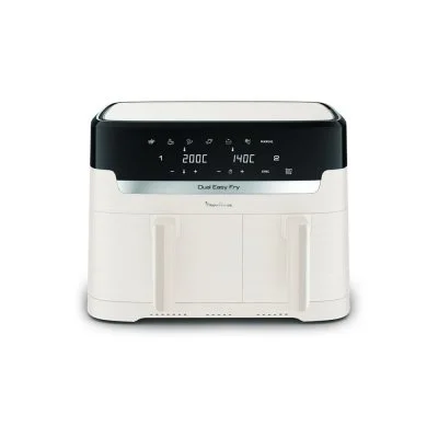 Friteuse à air Moulinex Easy Fry Dual EZ901AF0 8L double tiroir Ivoire - Neuf