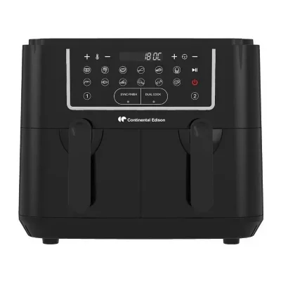 Friteuse à Air - Sans huile - RFRSH24002CB - 9 L - Noir - 2 bacs - 2200W