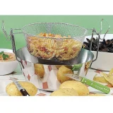 ARTAME Friteuse avec panier et poignées hautes en inox du nord - 24cm