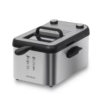 Friteuse électrique Cecotec CleanFry 3000 Full Inox Acier, 2400 W