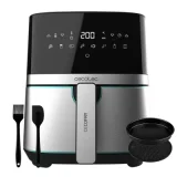 CECOTEC Friteuse sans huile cecofry full inox 5500 pro avec accessoires