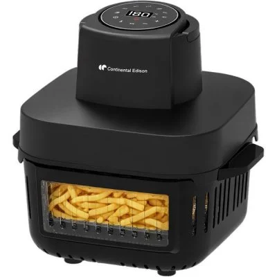 Friteuse sans huile CEFR642G 1600W Double 6L/4,2L 7 programmes Noir