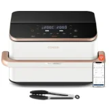 COSORI Friteuse sans huile DualBlaze Twinfry 10L Ceramic Blanc