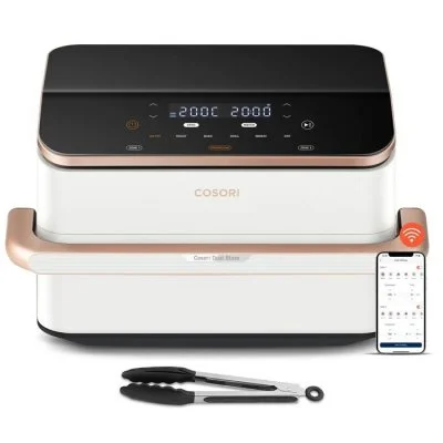 Friteuse sans huile Cosori DualBlaze Twinfry 10L Ceramic Blanc