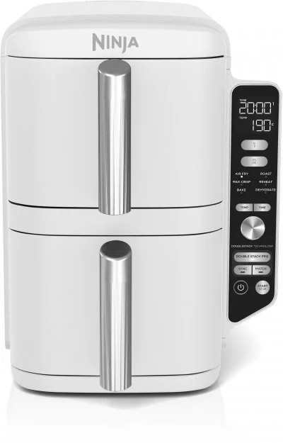 Friteuse sans huile Ninja Double Stack XL 9,5 L Blanche SL400EUWH